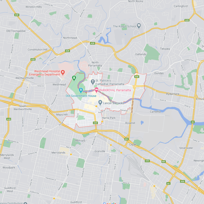 Parramatta map